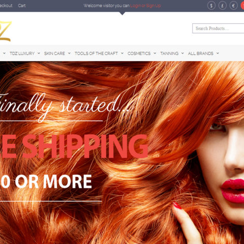 Trendz Salon Ecommerce Website